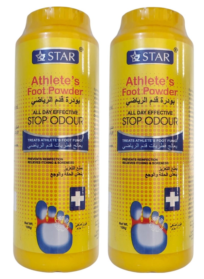 Two pieces of Athlete's Foot Powder 2X100g